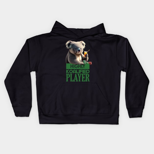 Just a Highly Koalified Player Koala Kids Hoodie by Dmytro